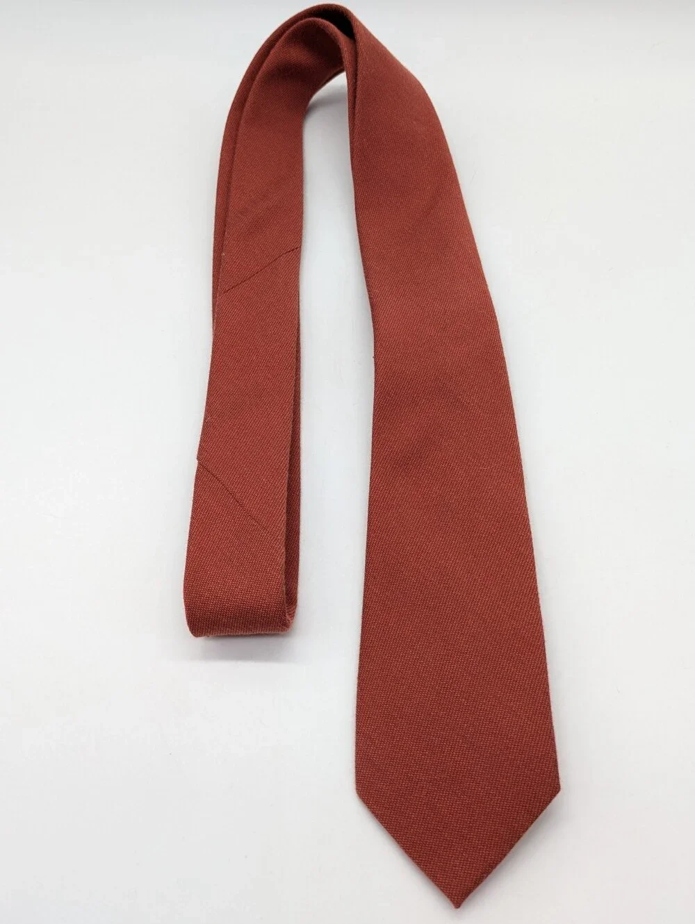 Birdy Grey Skinny Burnt Orange Groomsman Tie